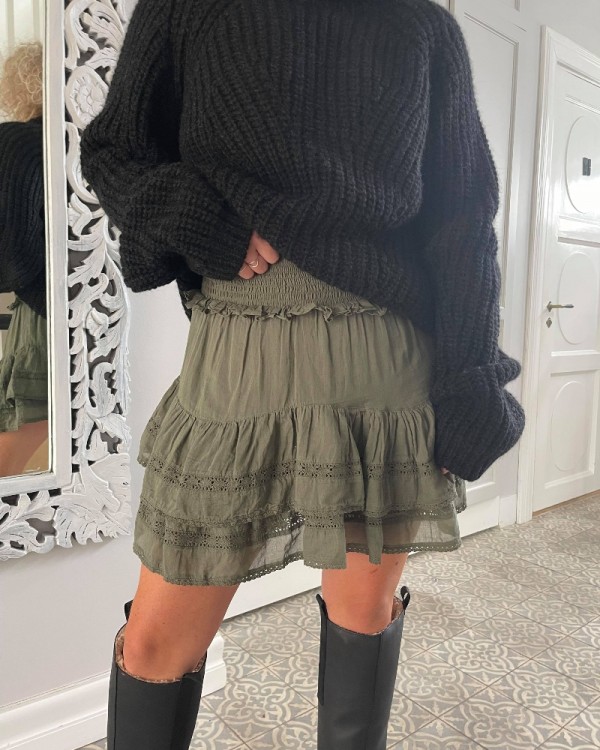 Marna Voile Skirt army