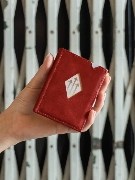 Leather Wallet Red