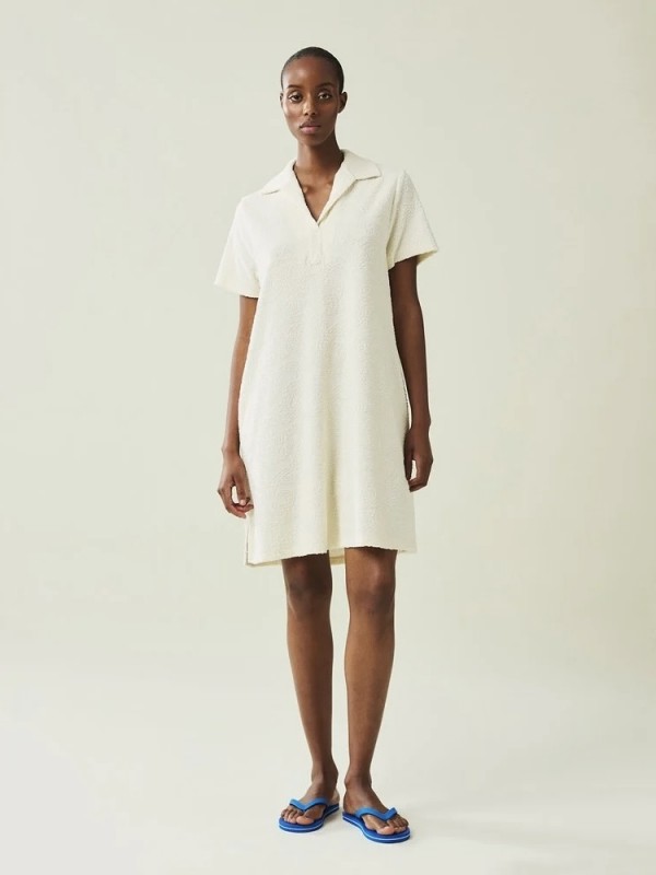 KAILEY JACQUARD TERRY DRESS OFFWHITE