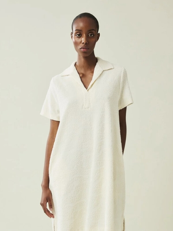 KAILEY JACQUARD TERRY DRESS OFFWHITE