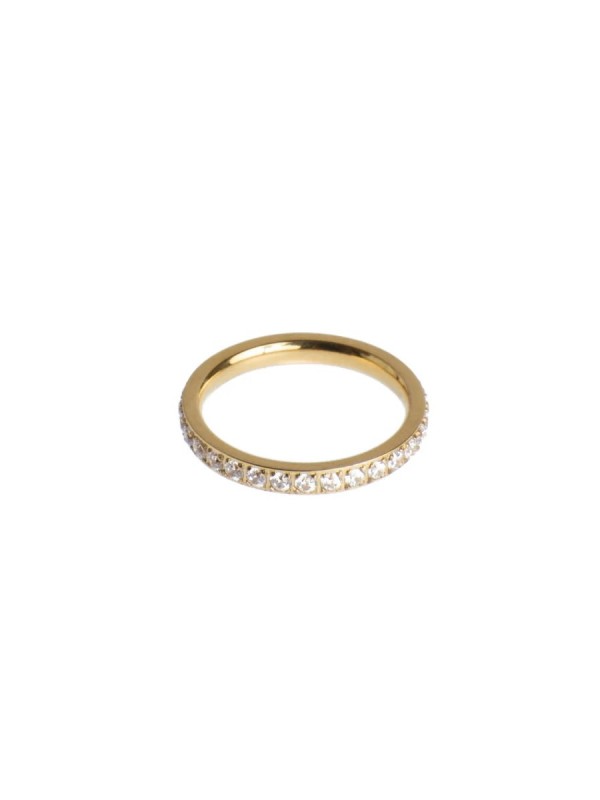 CRYSTAL RING GOLD (CLEAR)