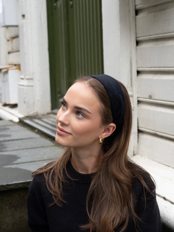 VELVET HEADBAND BLACK