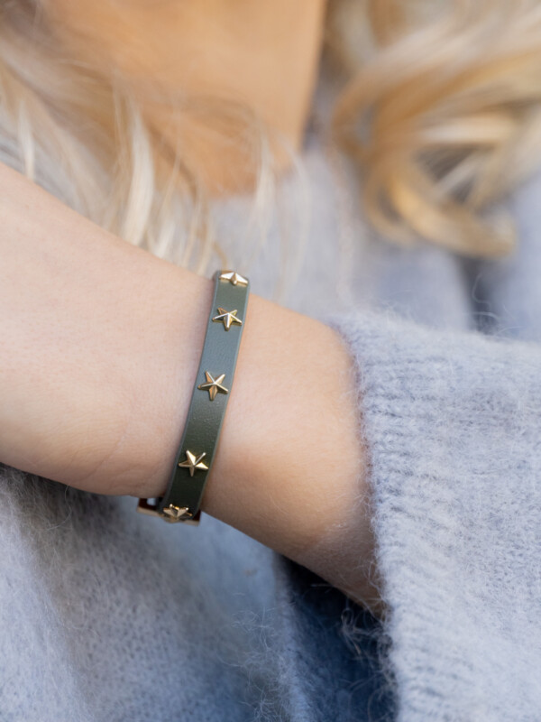 Star Stud bracelet mini army w/gold