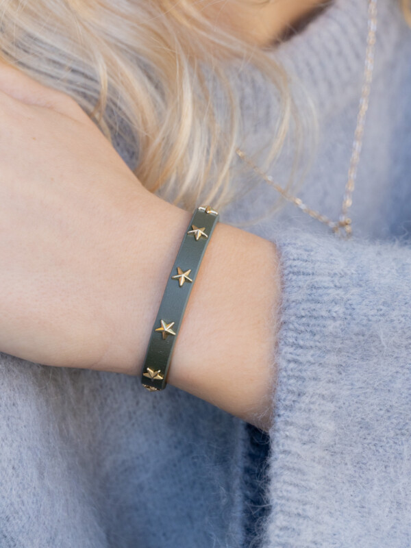 Star Stud bracelet mini army w/gold