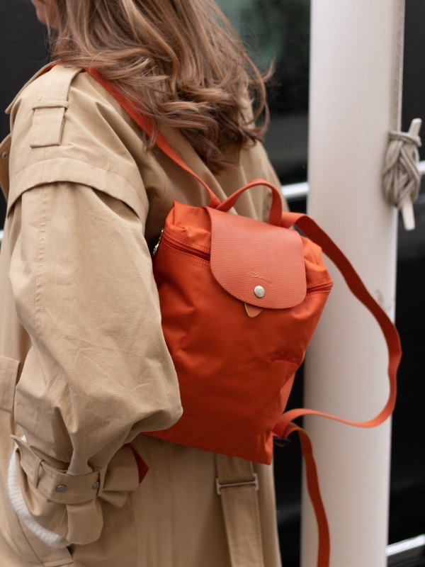 Le Pliage green Backpack Carrot