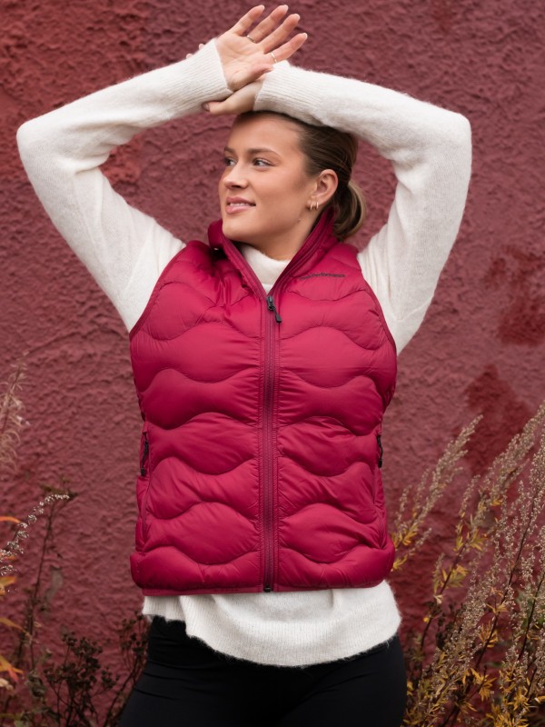W Helium down Vest ROGUE RED