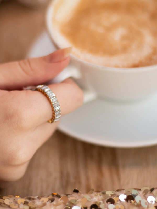 Baguette Crystal Ring Crystal