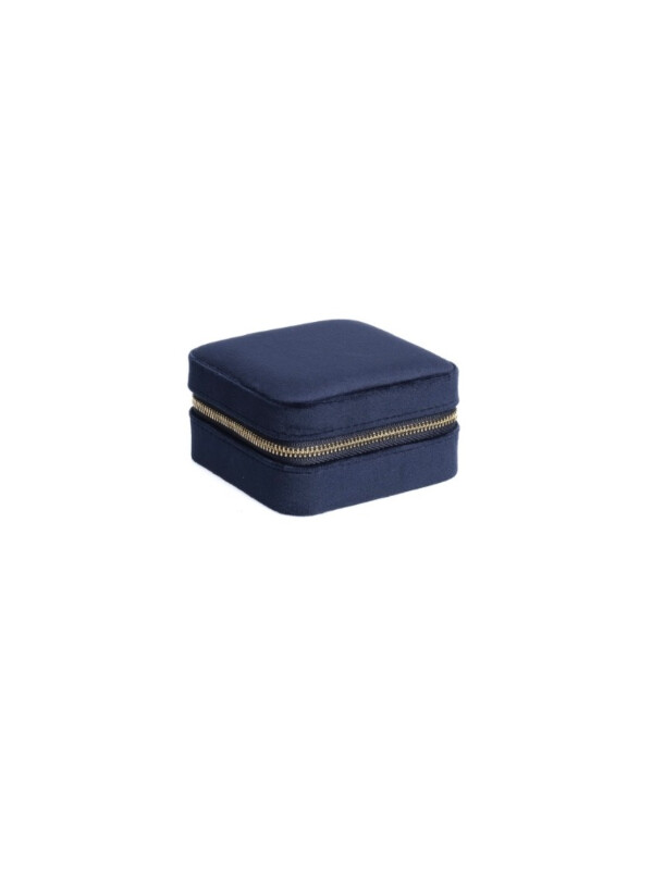 Velvet Jewellery Box Mini navy blue