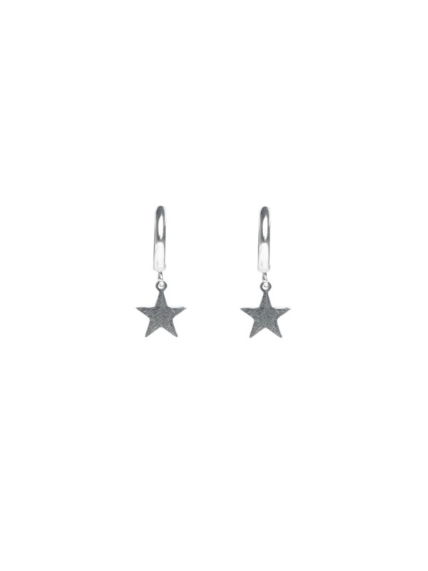 STAR HOOP SILVER