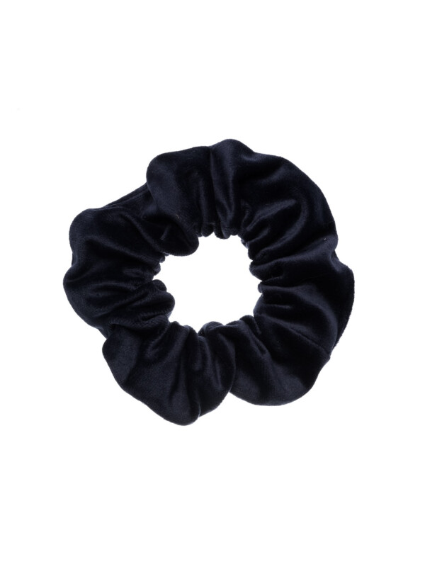 VELVET SCRUNCHIE NAVY BLUE