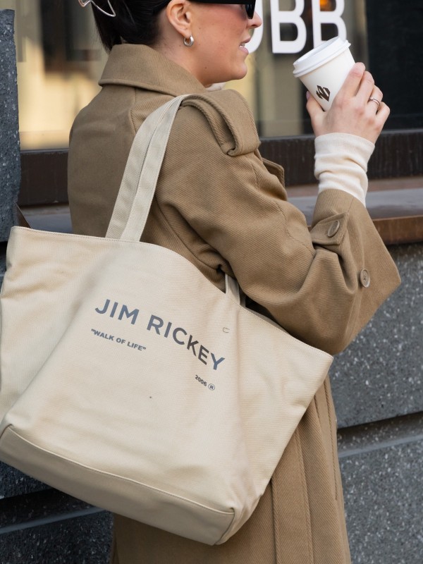 JIM RICKEY DOUBLE TOTE TAUPE