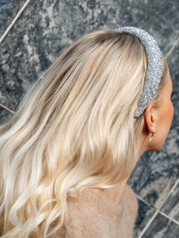 CRYSTAL HAIR BAND SILVER