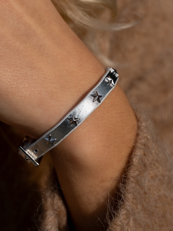 Star Stud bracelet mini Silver Metallic W/Silver