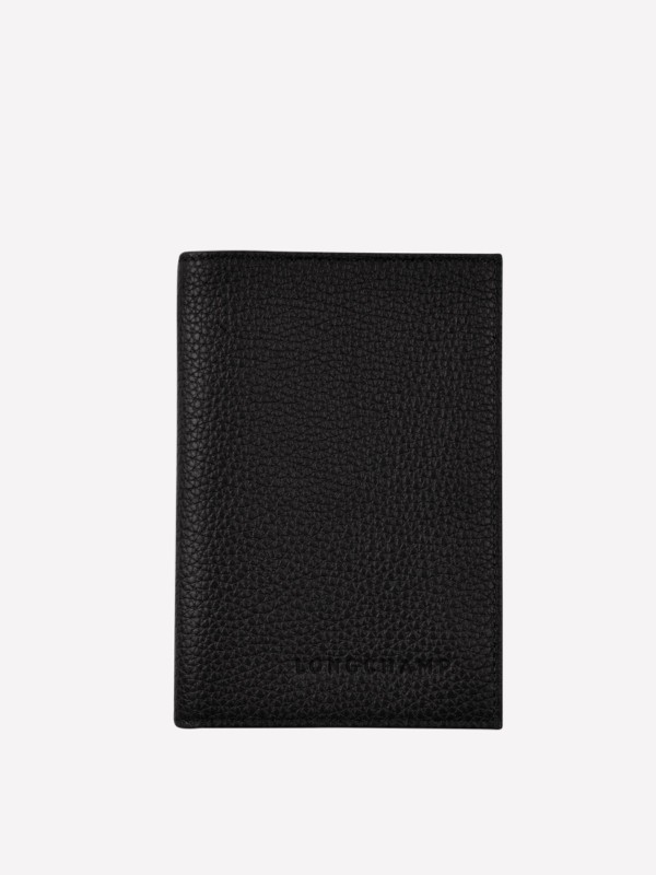 Le Foulonne Passport Cover Black