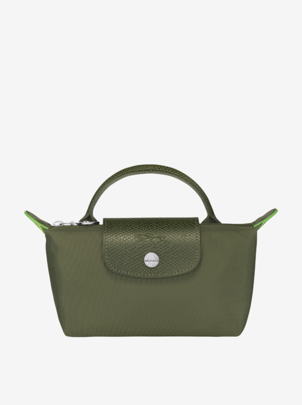 Le Pliage green pouch Forest green