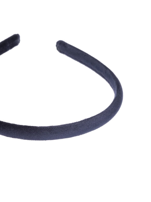 Velvet Hair Band Thin Navy blue