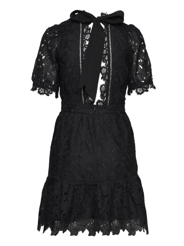 SUNCOO WOVEN ROBE COROLLE NOIR