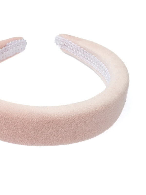 VELVET HAIRBAND ROSE QUARTZ