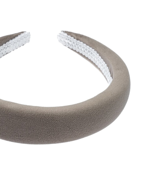 VELVET HAIRBAND TAUPE