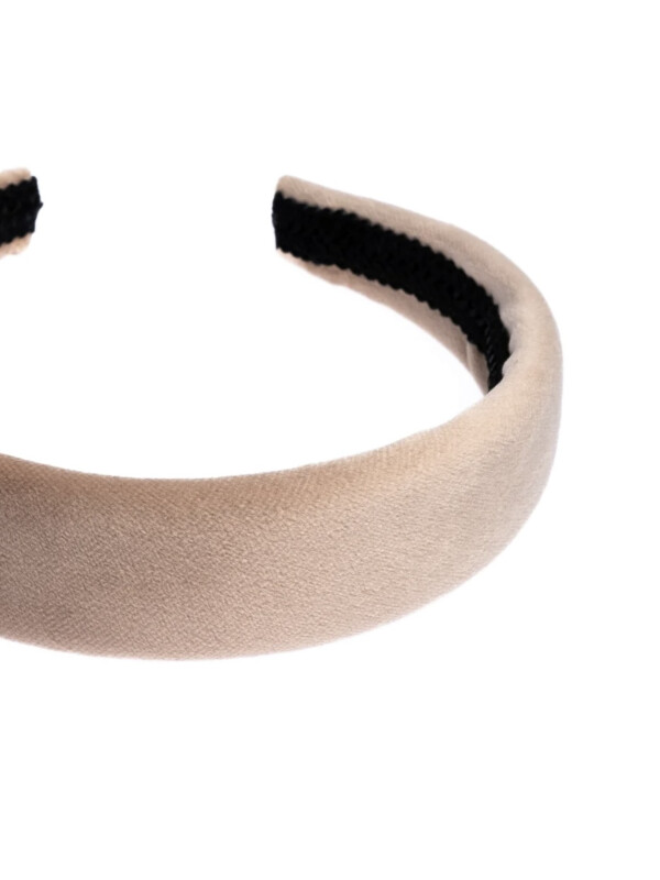 Velvet Hairband Camel/Cool Camel