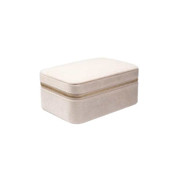 VELVET JEWELLERY BOX SAND