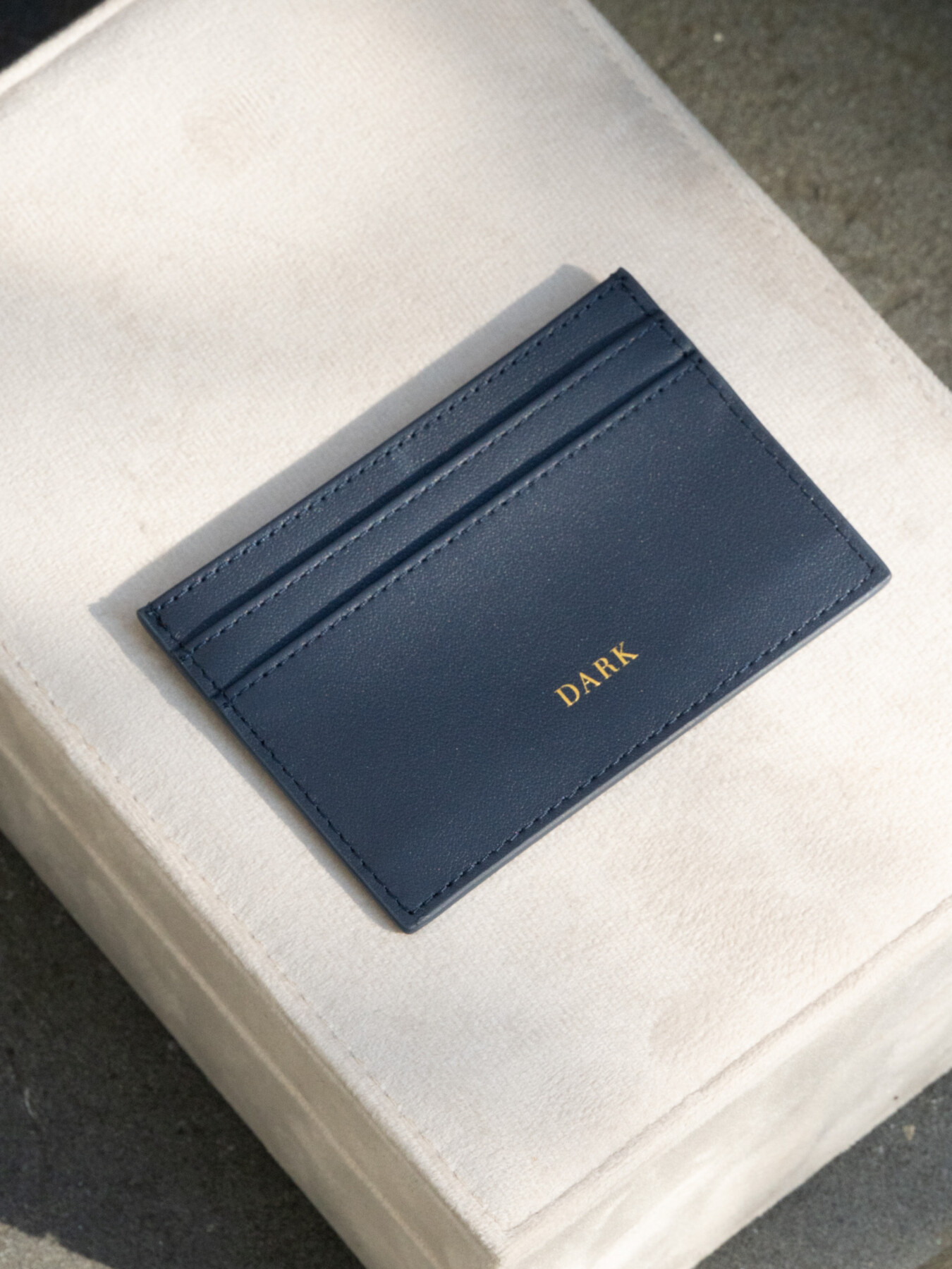 DARK CARDHOLDER NAPPA NAVY BLUE