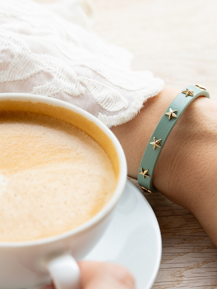 Star Stud bracelet mini AQUA GREEN