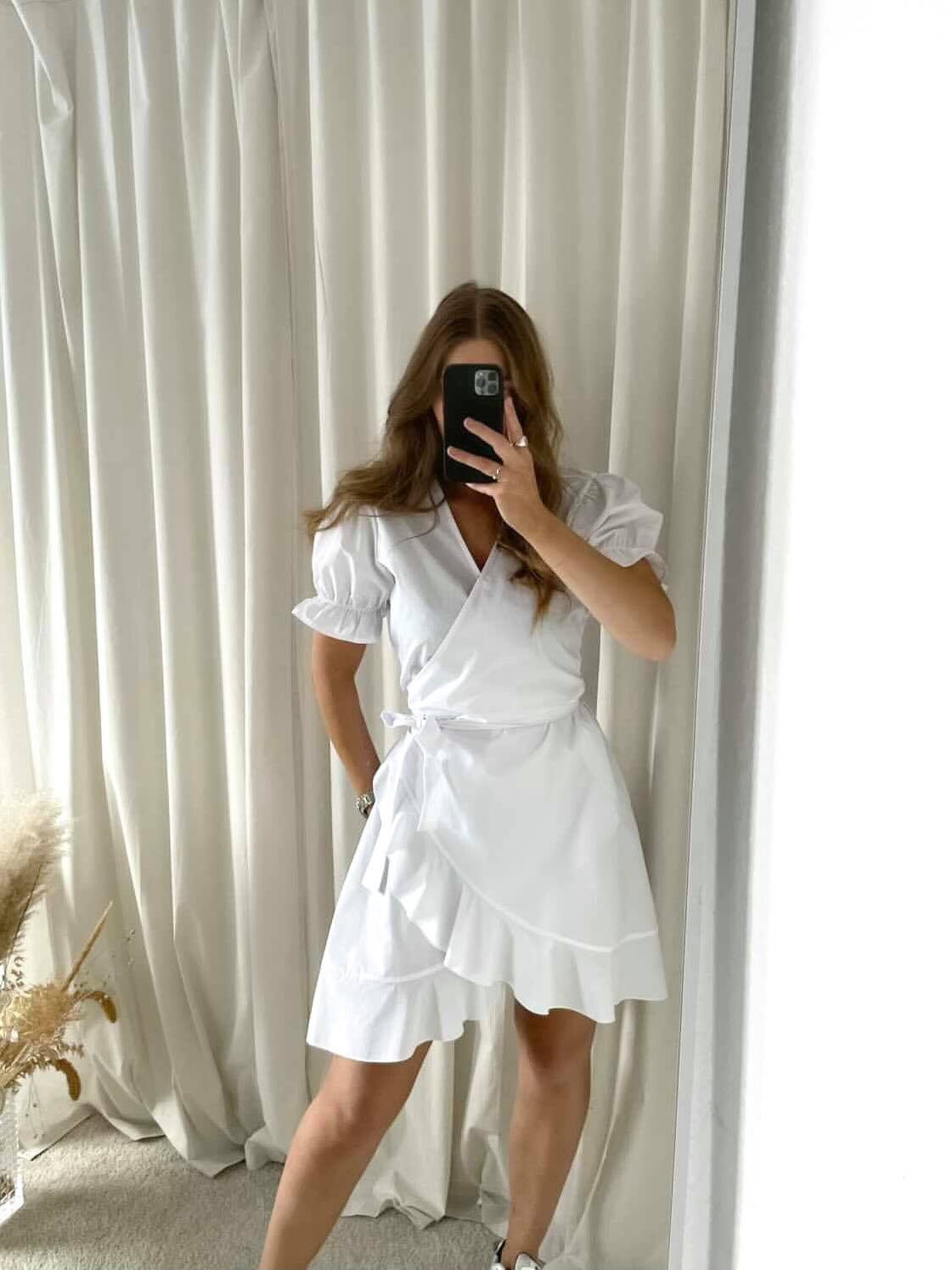 Naomi dress white