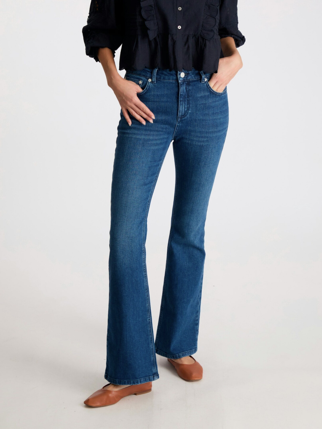 GEORGINA DENIM PANTS BLUE