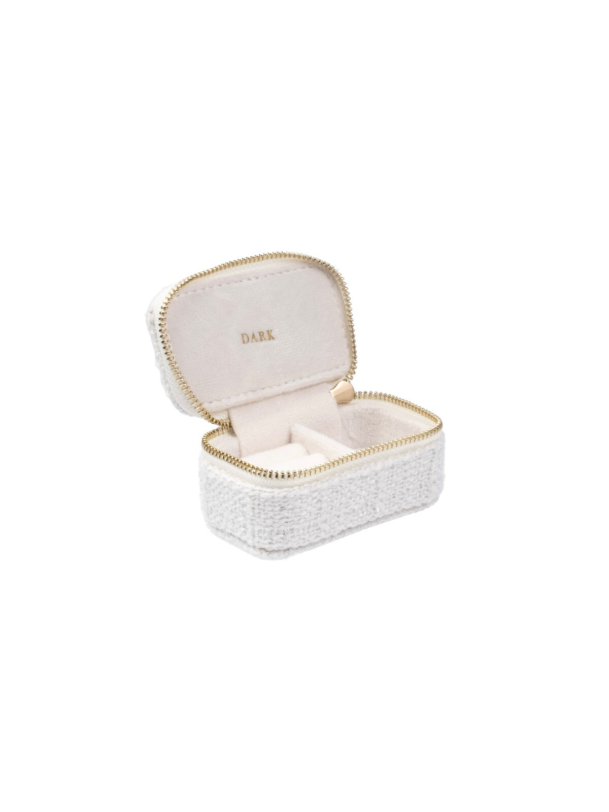 TWEED JEWELLERY BOX MICRO OFF WHITE