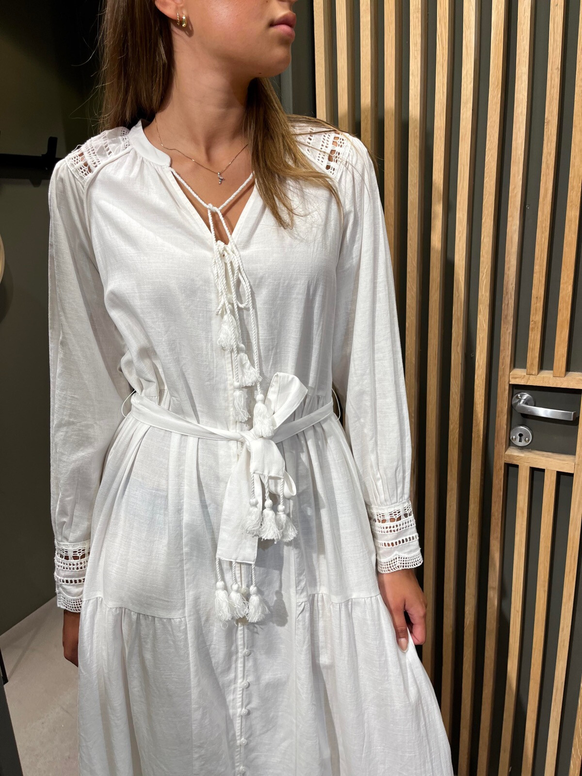 WOVEN ROBE CANDY WHITE