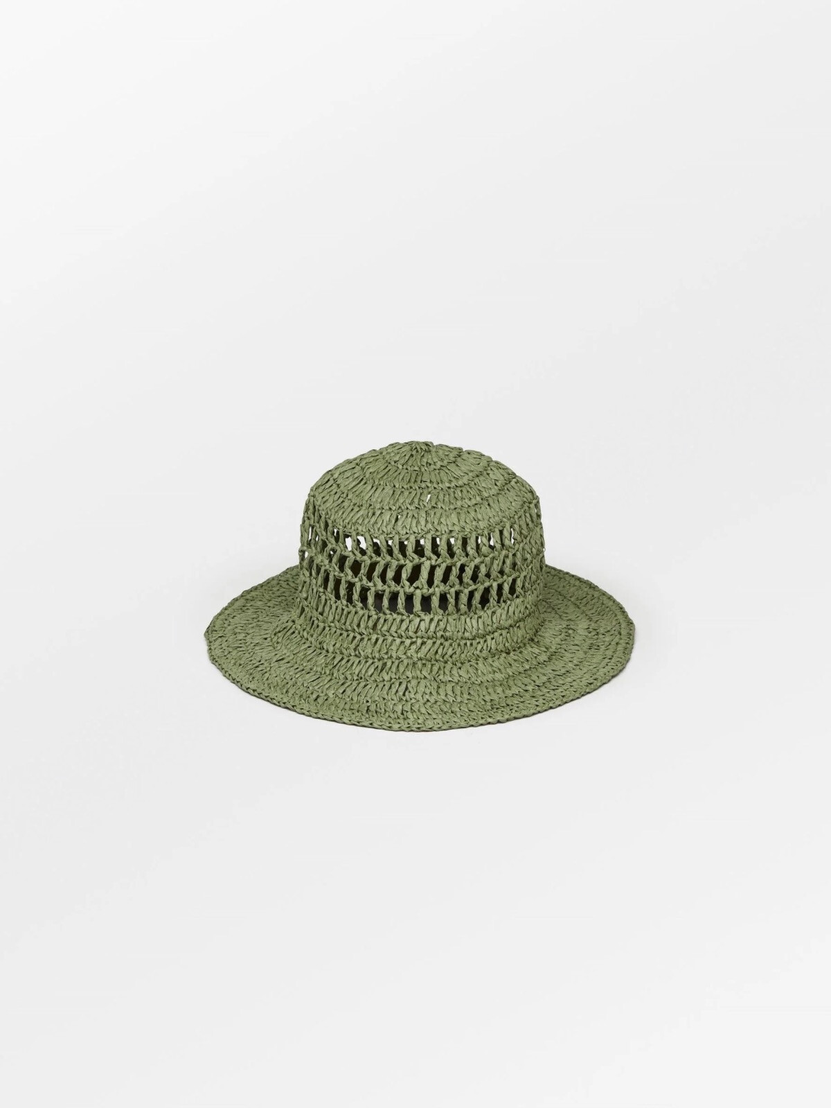 VANESSA STRAW HAT CHIVE GREEN