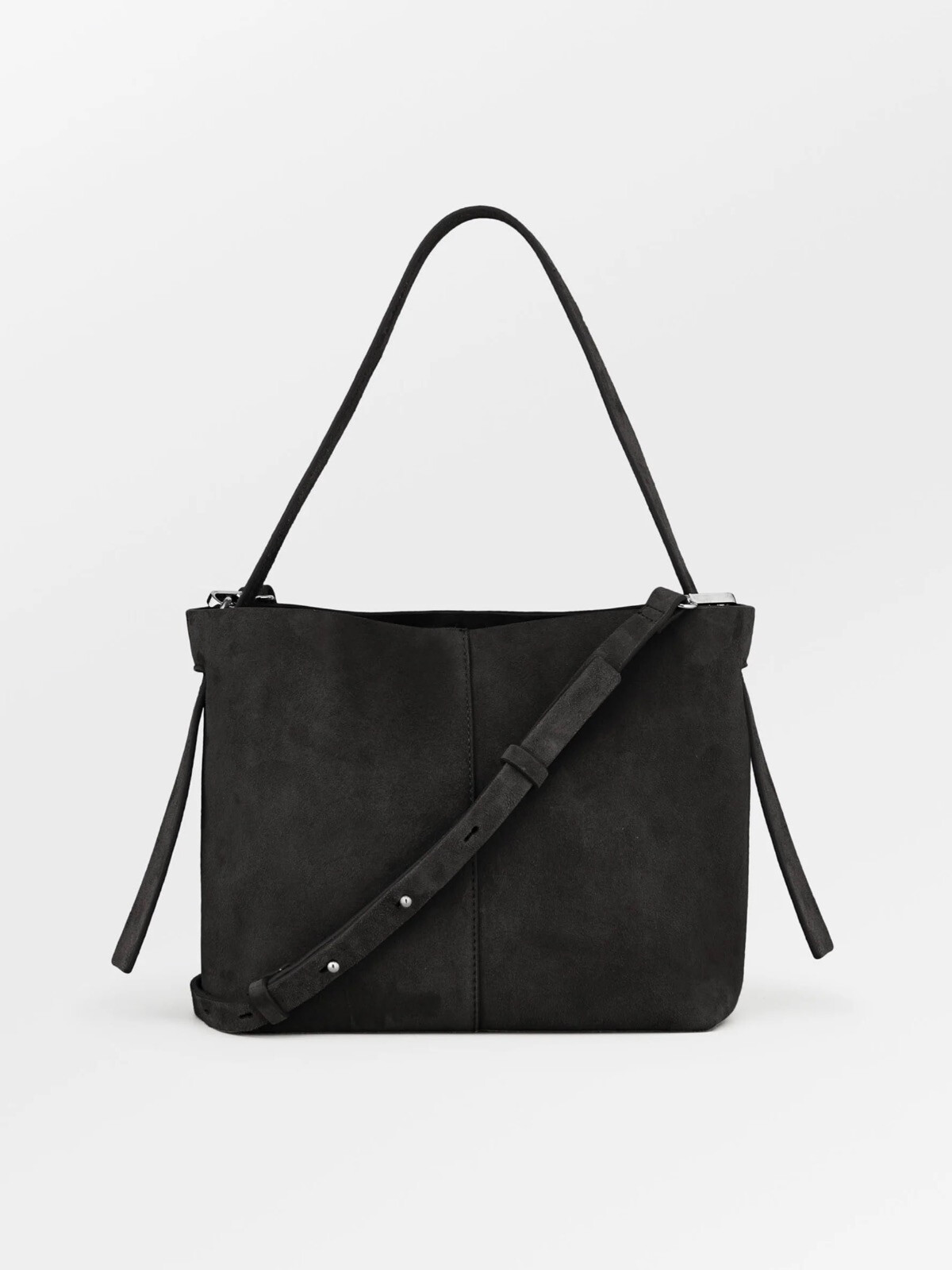 SUEDE FRAYA SMALL BAG BLACK