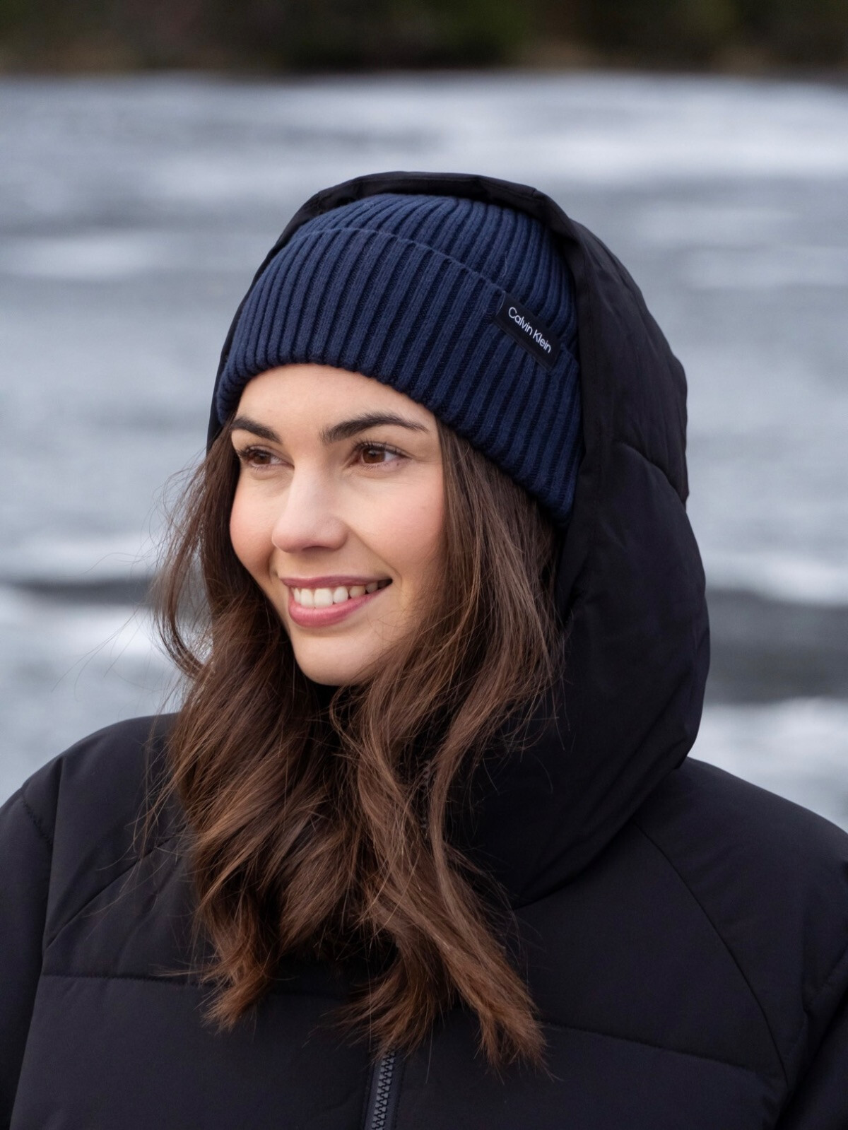 CLASSIC COTTON RIB BEANIE CK NAVY