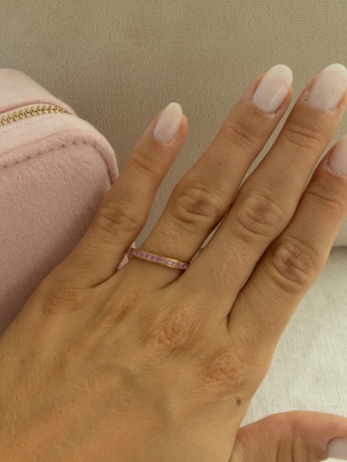 CRYSTAL RING PINK