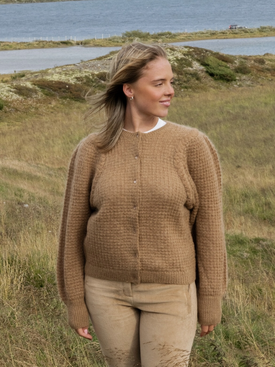 SARA CARDIGAN MOHAIR AW24 TOFFEE