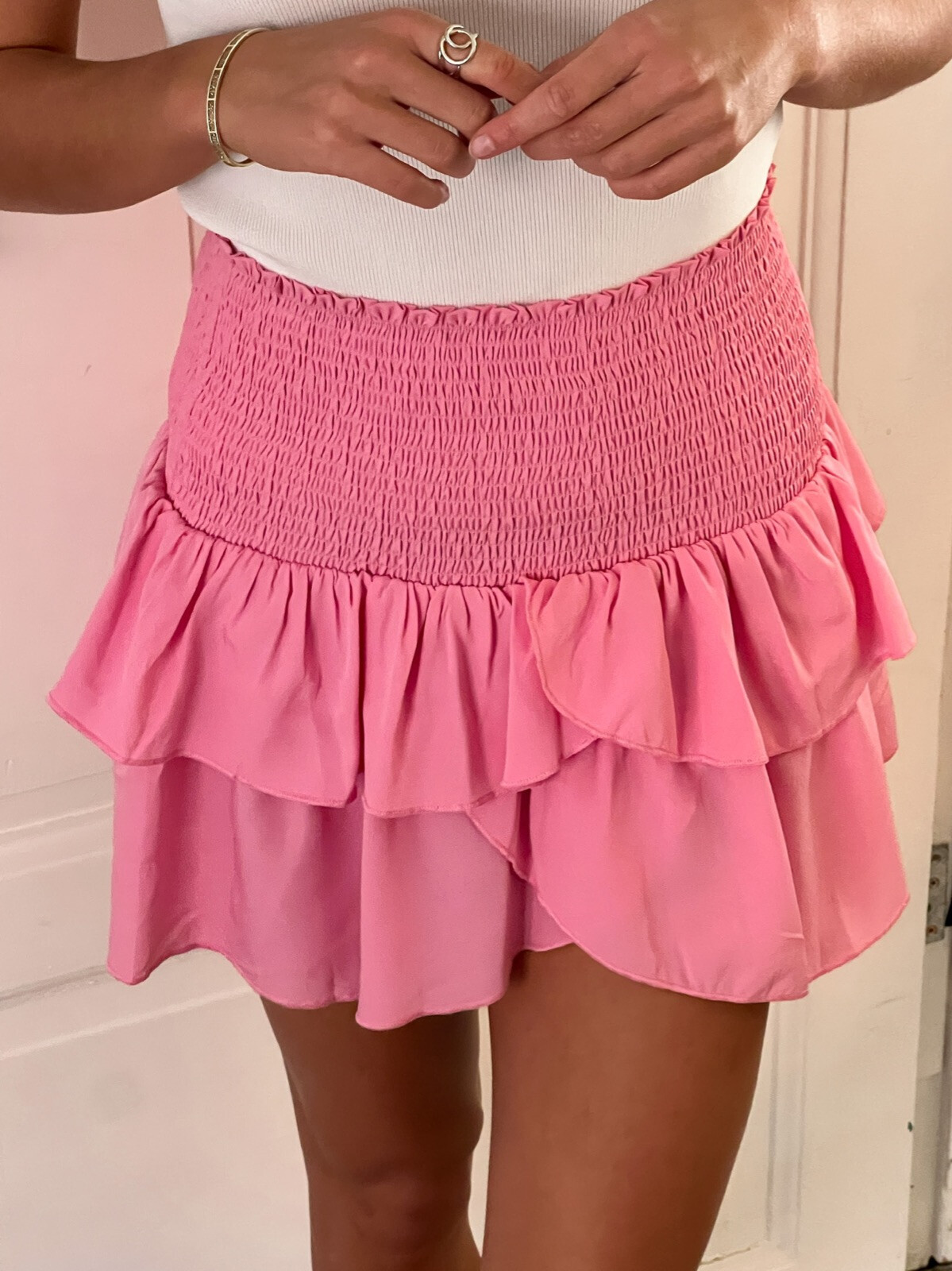 CARIN R SKIRT PINK