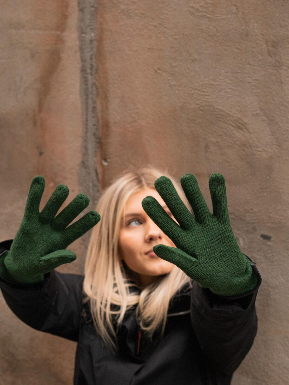 MANZINI WOOL GLOVE GREEN