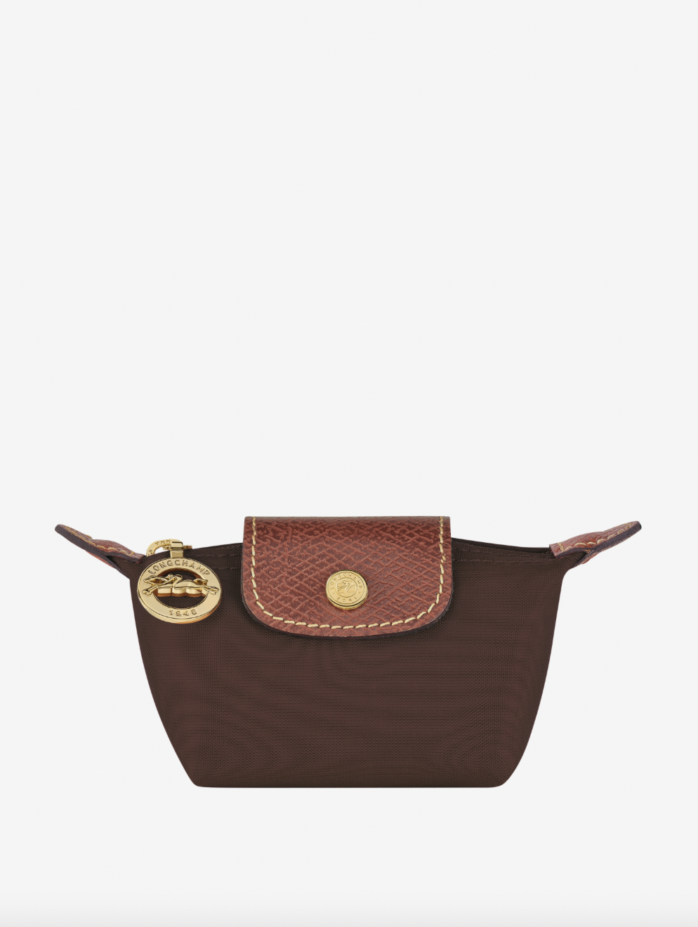 Le Pliage Coin purse w/flap Ebony