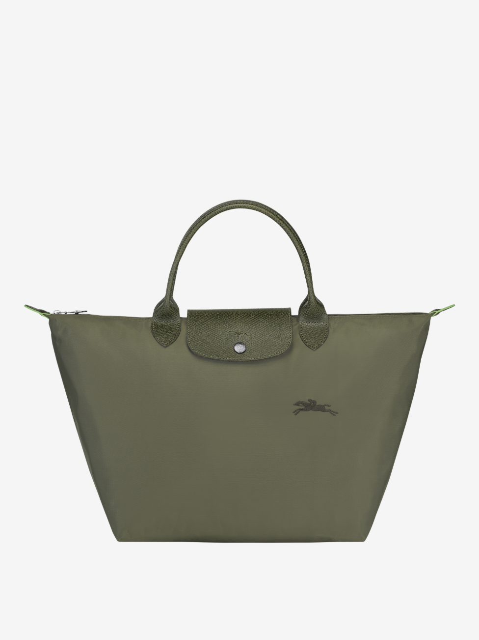 Le Pliage Green Top Handle bag M Forest green