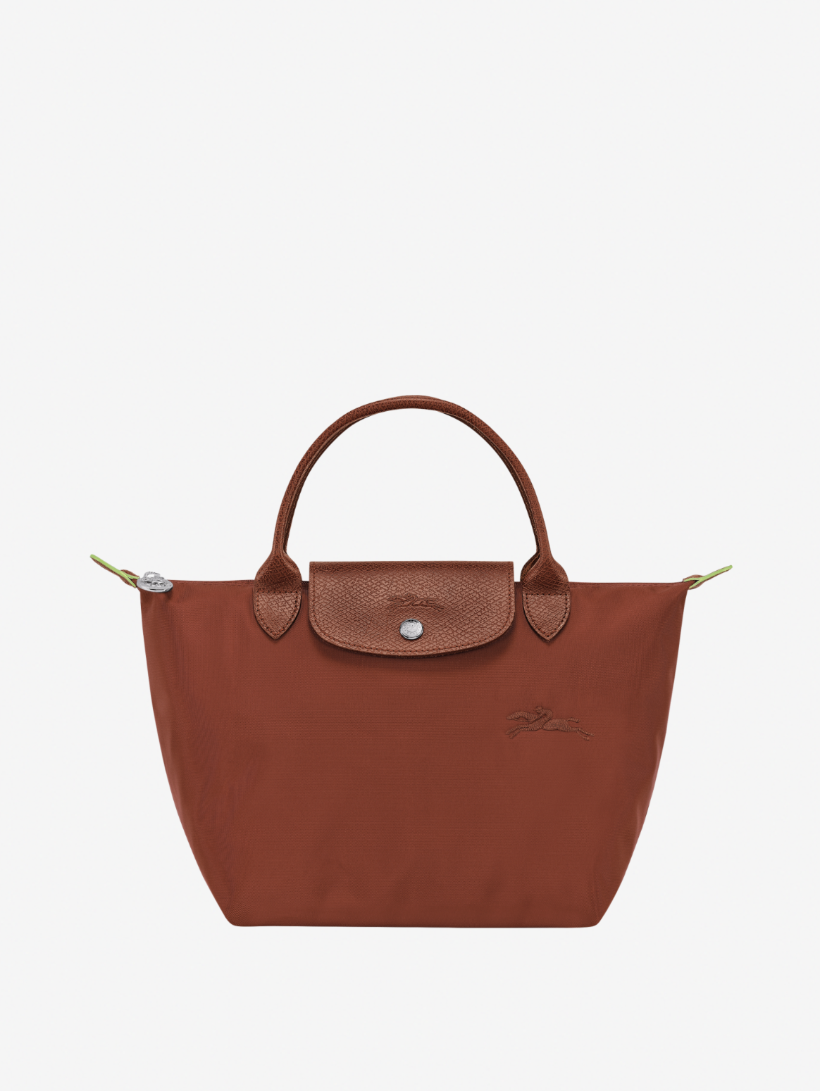 LE PLIAGE GREEN TOP HANDLE S CHESTNUT