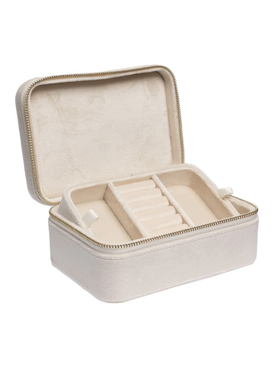 Velvet Jewellery Box vanilla